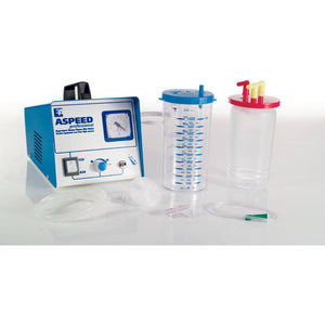 Carey Medical 3A ASPEED suction unit with single pump and 500cc jar for medical fluid evacuation and suction procedures