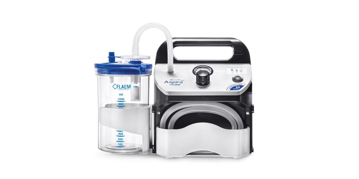 Flaem Aspira Go 30 Professional Battery Operated Portable Suction Unit (AR31P00) Carey Medical