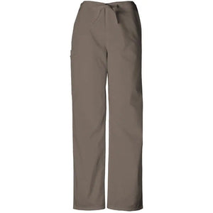 Cherokee unisex tall drawstring trousers with relaxed fit and elastic waistband, shown in a neutral fabric.
