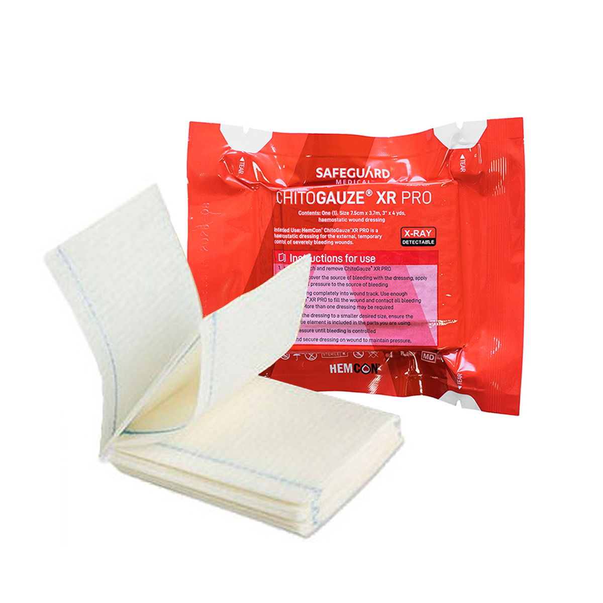 ChitoGauze XR Pro Z-Fold Haemostatic Gauze Dressing