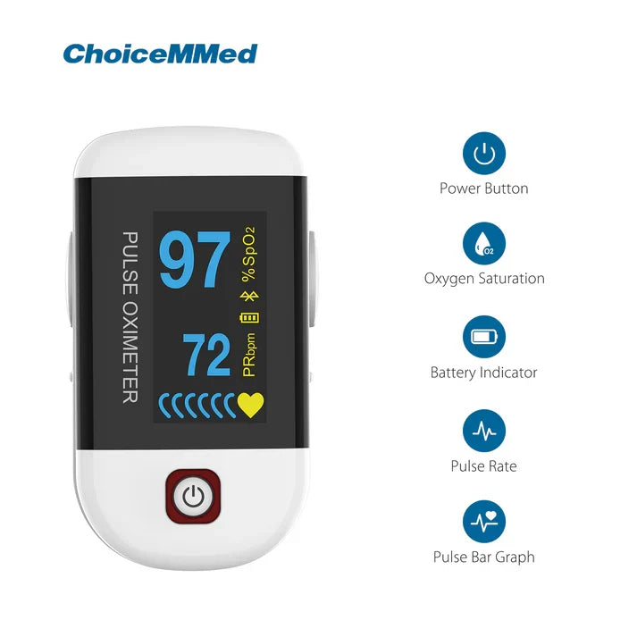ChoiceMMed OxyWatch MD300C228 Bluetooth Fingertip Pulse Oximeter