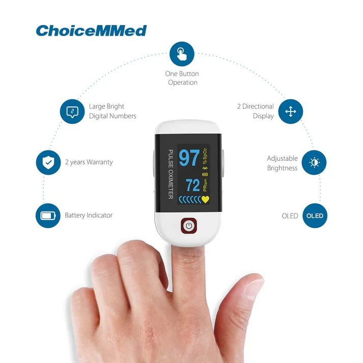 ChoiceMMed OxyWatch MD300C228 Bluetooth Fingertip Pulse Oximeter