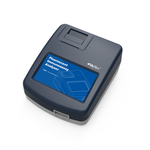 Connect FIAflex™ Fluorescent Immunoassay Analyzer with touchscreen display and sample tray for laboratory diagnostics.