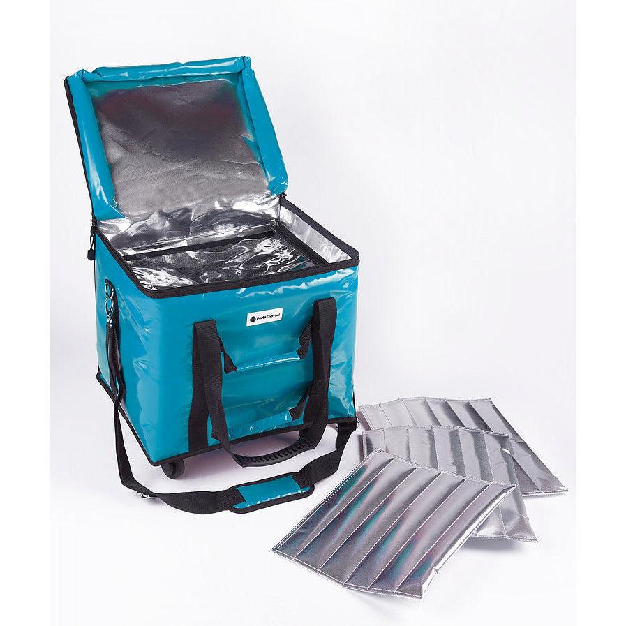 CorrMed 30-litre thermal carry bag with insulated interior for maintaining temperature, ideal for transporting food and beverages.