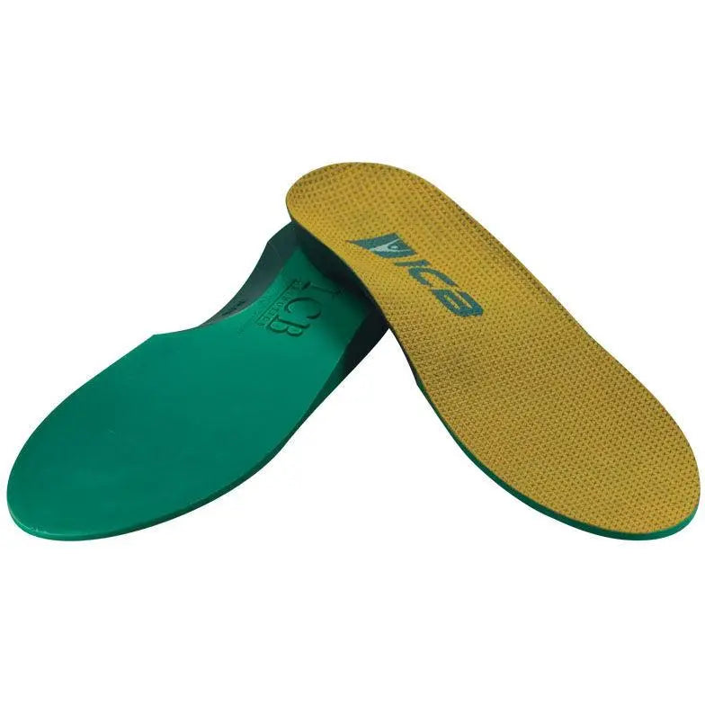 Full-length ICB Medical Firm Density Orthotics by DLT, showing a supportive, contoured orthotic insert for foot correction.