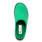 Green medical slipper for healthcare, closed-toe, orthopaedic comfort footwear