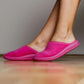 Dr Luigi Medical Slippers in lilac, polyurethane footwear with cushioned sole and open-toe design for comfort and support.