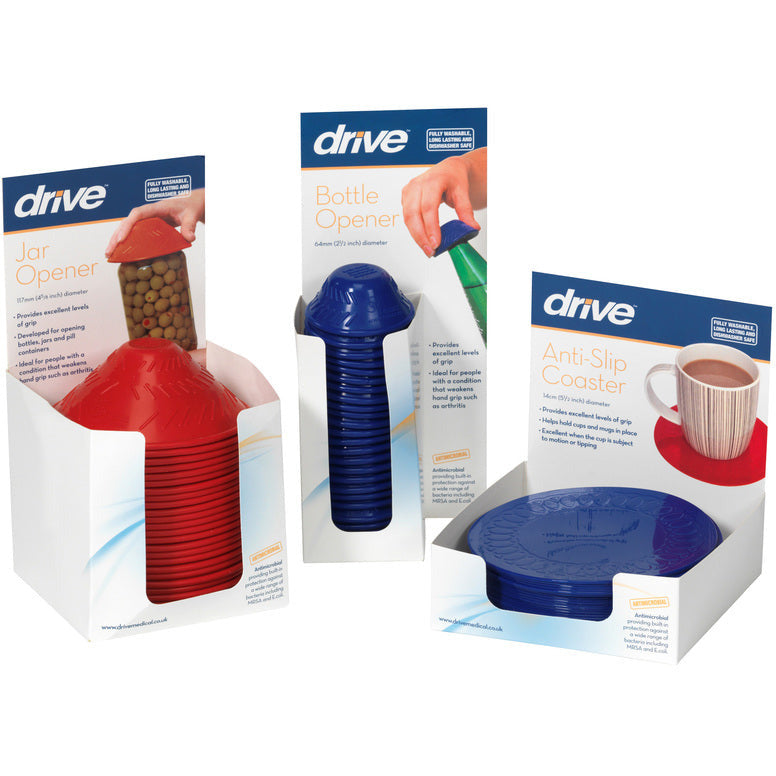 Drive Medical anti-slip jar opener dispenser blue