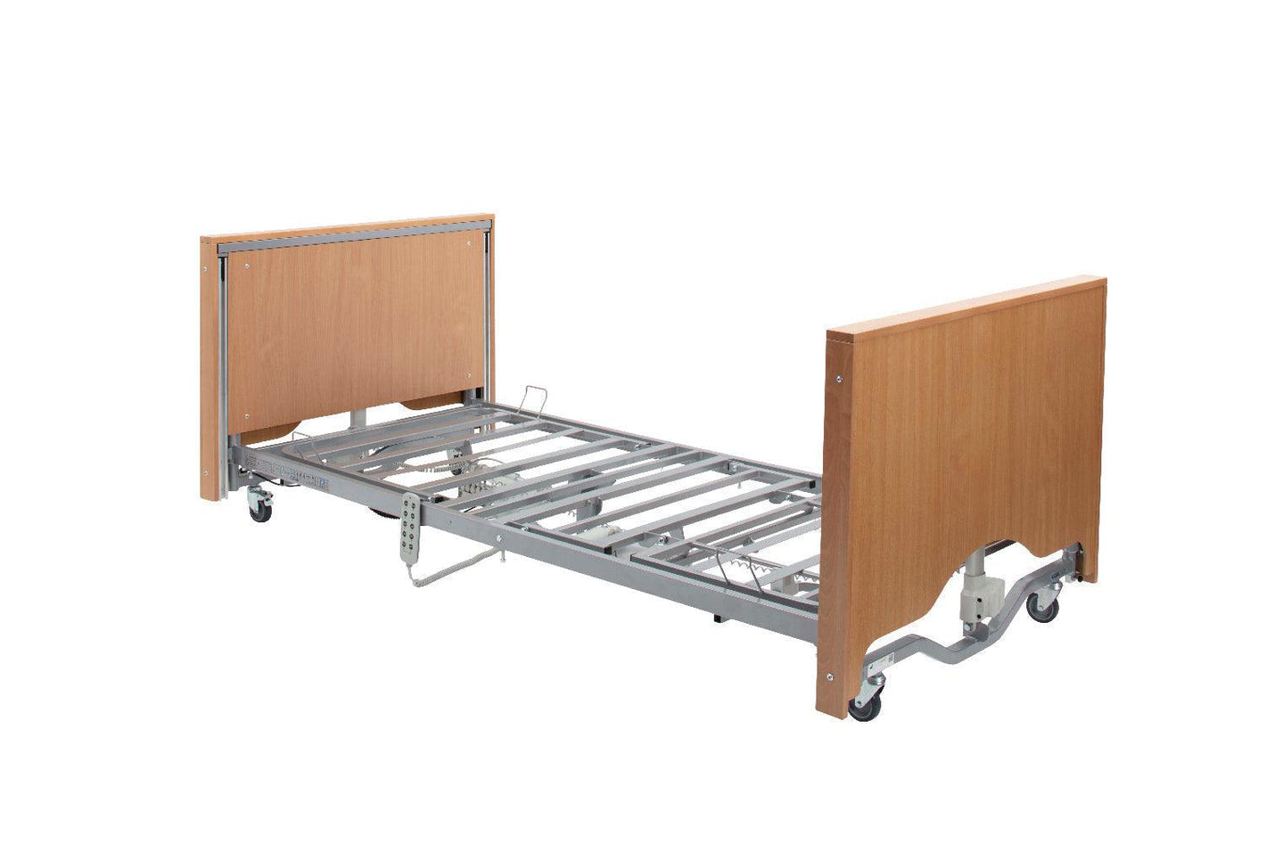 Casa Elite Care Home Bed Low in Beech without Side Rails