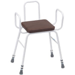Drive Medical perching stool with arms white