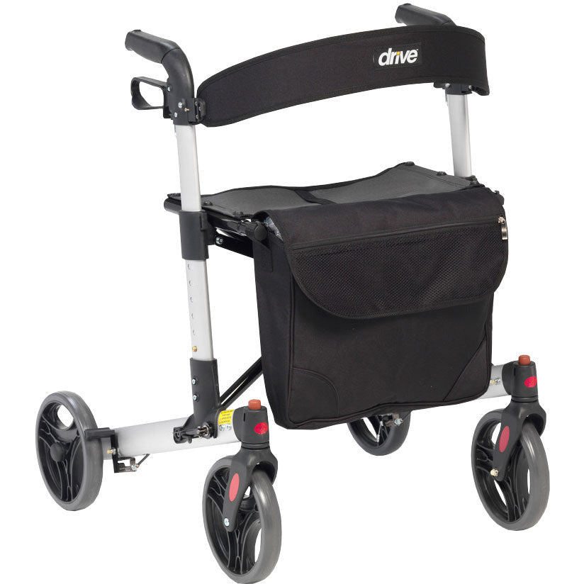 Drive Medical X Fold rollator red