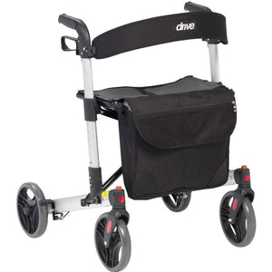 Drive Medical X Fold rollator red