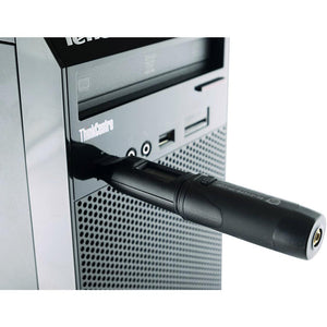EasyLog 21CFR-compatible thermistor probe data logger with LCD display, used for temperature monitoring and data recording.