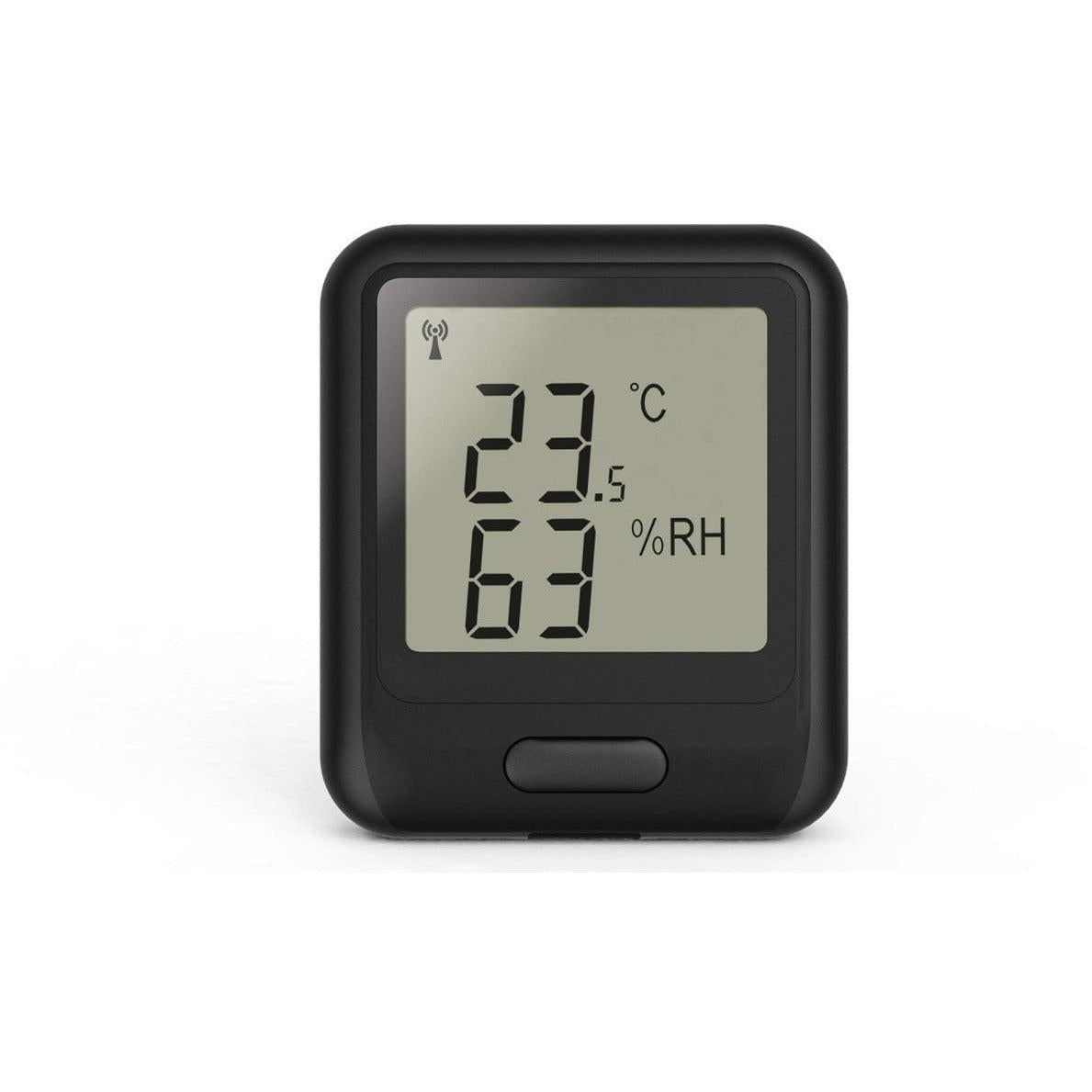 EasyLog 21CFR-compatible WiFi temperature and humidity data logger showing device with display and sensors for accurate environmental monitoring