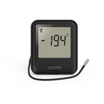 EasyLog 21CFR-compatible WiFi thermistor probe data logger with display, sensors, and connection ports for temperature monitoring.