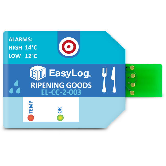 Single Use Ripening Goods Temperature & Humidity Data Logger - Pack of 10