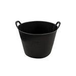 Eco Flexi Tub 42 Litre Black recycled flexible bucket with handles
