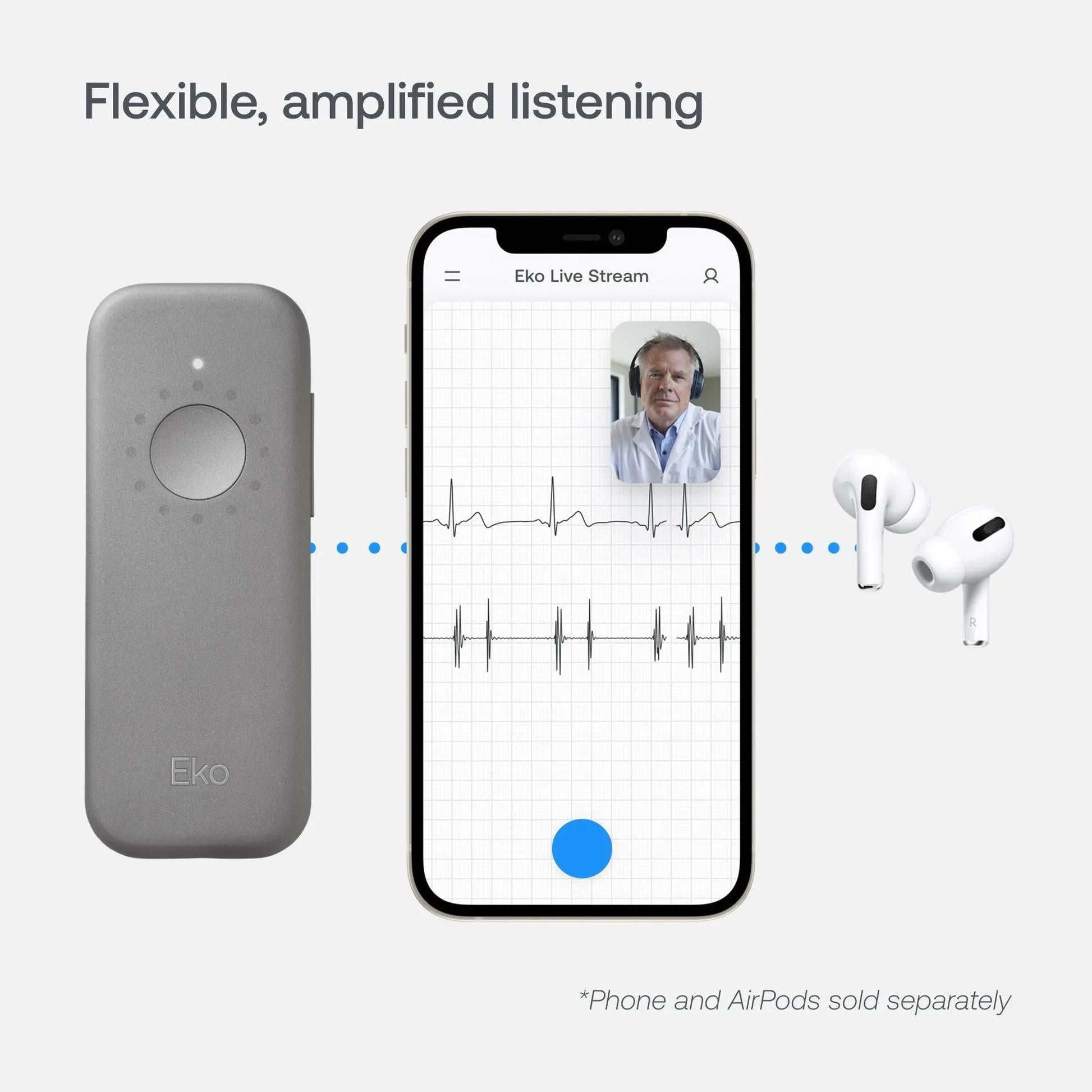 Eko DUO Portable ECG + Digital Electronic Stethoscope [Bluetooth]