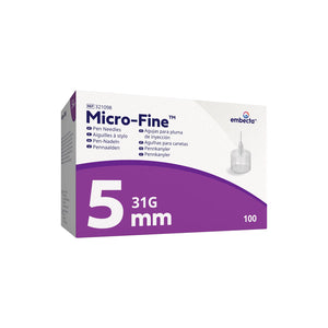 Micro-Fine™ Ultra Pen Needles 31G x 5mm - Box of 100