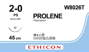 Prolene Blu 45cm M3 Usp2-0 S/A Ps Prime - Box Of 24
