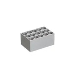 GBO 15X HPLC or cryovial tubes storage block for laboratory organization, with clear slots for tube stability and easy access.