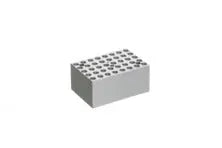 GBO 40 x 0.2 ml tube block for laboratory use, organized plastic storage for small sample tubes, shown on white background