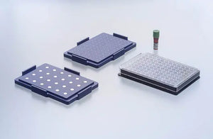 96 Well Bioprinting Kit by GBO, µCLEAR® black high-precision 3D cell culture plate for laboratory research.