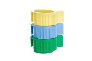 GBO EasyStrainer Cell Strainer with 100 µm mesh, designed for standard 50 mL centrifuge tubes, shown in clear view.