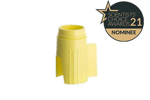 GBO EasyStrainer cell strainer with 100 µm mesh, small diameter, sterile, single-use laboratory tool for sample filtration.