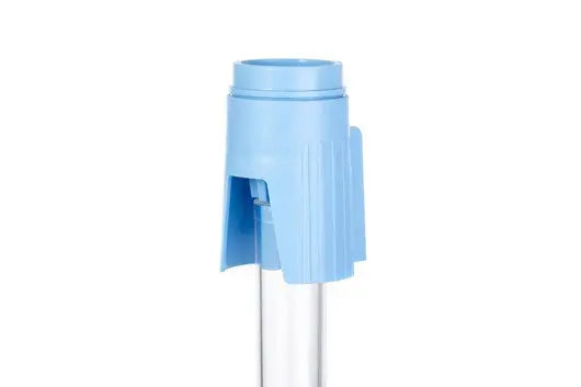 Sterile GBO EasyStrainer Cell Strainer, 20 µm small diameter, single-use, with a transparent container and sterile packaging.