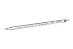 Set of 50 sterile 50 ml graduated pipettes with 1/10 ml increments by GBO, individually wrapped for laboratory use.