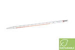 GBO sterile 10 ml graduated pipette with 1/10 ml markings, individually wrapped, shown in a laboratory setting.