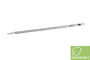 GBO sterile 2 mL graduated pipette with 1/100 mL markings, bulk pack of 25, used in laboratory scientific experiments.