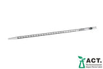 Set of 25 sterile 5 ml graduated pipettes by GBO, individually wrapped laboratory supplies for precise liquid measurement.