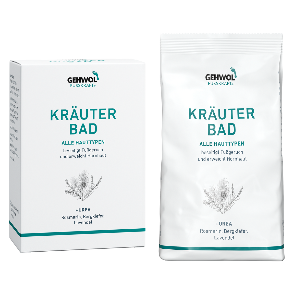 Gehwol Fusskraft Herbal Foot Bath 10kg Bucket – Professional Bulk Foot Soak with Urea
