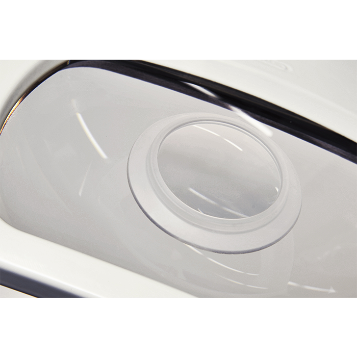 Glamox 10d Suction Lens with adjustable focus and clear glass surface for precise optical performance.
