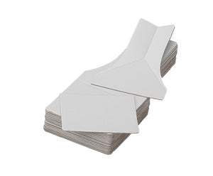GV Health cardboard scoop and scraper with a sturdy handle, ideal for cleaning and scraping tasks.