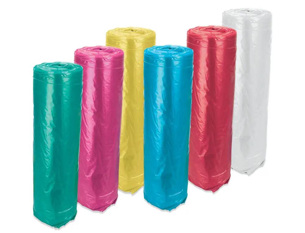White latex-free healthcare apron roll by GV Health, shown in a roll of 200, ideal for medical and healthcare use