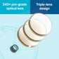 Hagobogo male fertility observation microscope 2-pack with single-use motility viewers for at-home wellness testing.