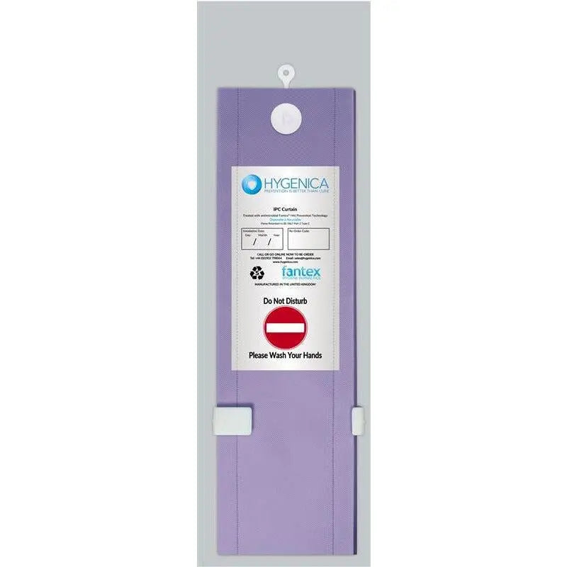 Fantex Disposable Antimicrobial Hospital Curtain - U-Fit - 4.5m x 2m