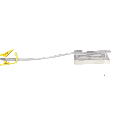 Box of 12 ICU Medical GRIPPER PLUS® Safety Needles, 22G x 75mm, with protective safety features and sterile packaging.