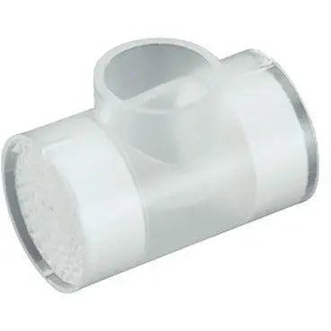Thermovent T2 Heat Moisture Exchanger with sampling port, oxygen inlet, adult 15Fr connection, ICU Medical, pack of 50.