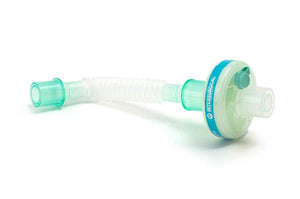 Intersurgical Hydro-Therm™ 3 HME with Luer Port SuperSet™ catheter mount, medical device for respiratory humidity and temperature management.