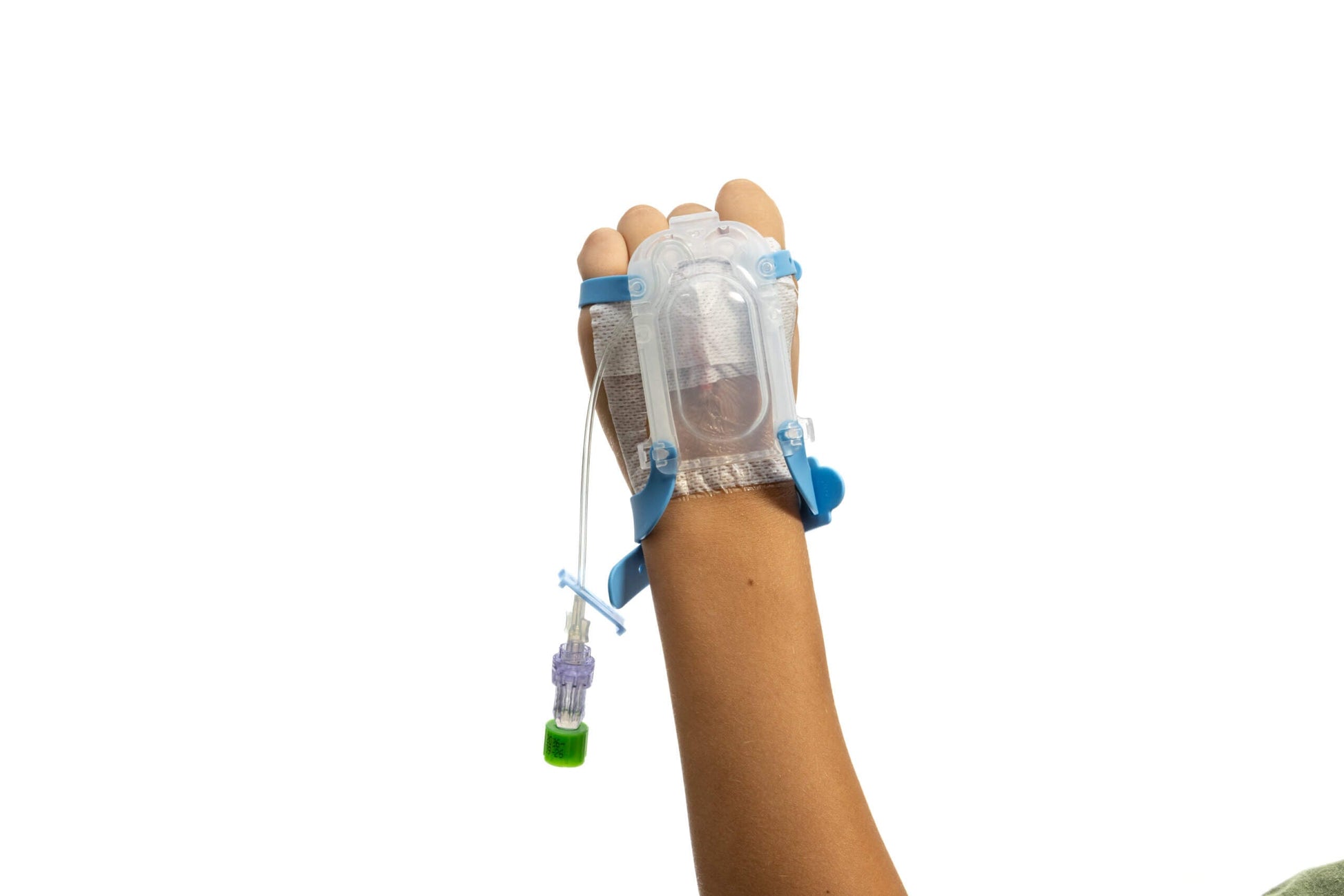 Pediatric IV Glove 3.0 securement device by IV Glove, pack of 25, showing the adhesive and flexible design for IV catheter securement.