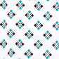 Blue diamond lap-over polycotton gown from James Walker Textiles, designed for comfortable, standard medical or lab use.