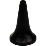 Black 2.5mm KaWe specula pack of 100, sterile medical instruments for examination, with smooth, tapered tips.