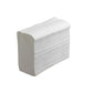 White Scott multifold hand towel from Kimberly-Clark, 1x4000 sheet pack, folded for convenient hand drying.
