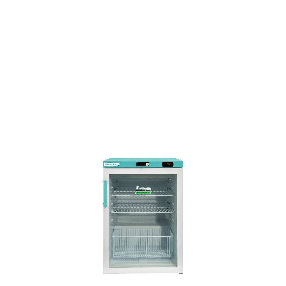 LEC Pharmacy Plus 158L glass door fridge