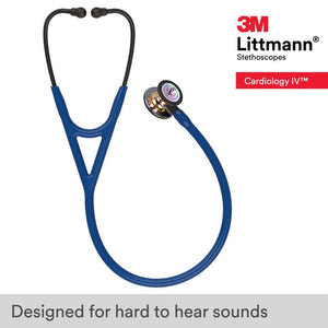Littmann Cardiology IV Satin Navy Blue Rainbow 6242C stethoscope