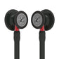 Littmann Cardiology IV Diagnostic Stethoscope: Black & Black - Red Stem 6200